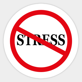 No stress Sticker